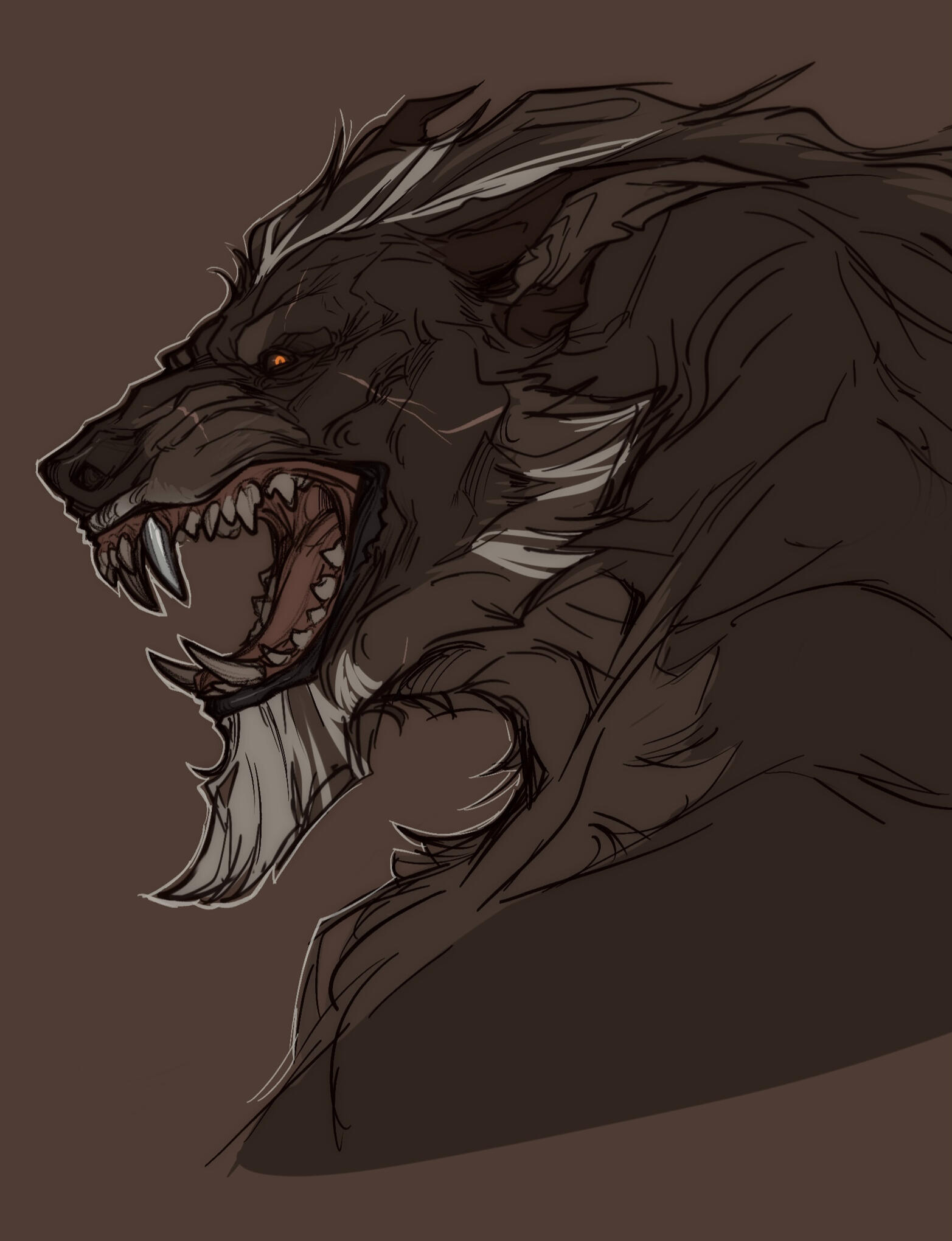 Worgen form - Art by me