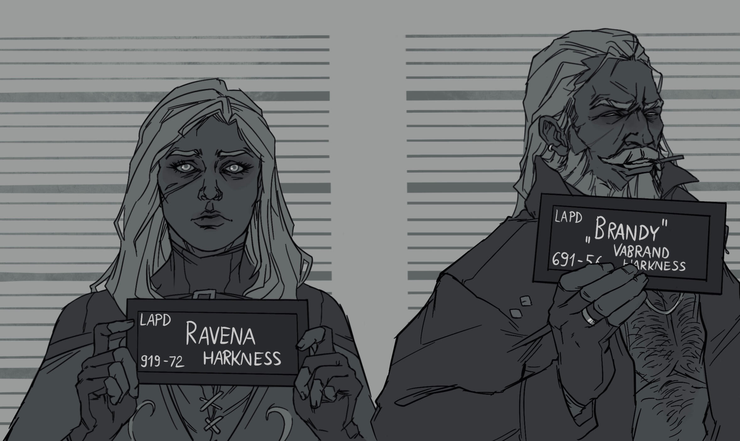 Ravena & Brandy - Art by me