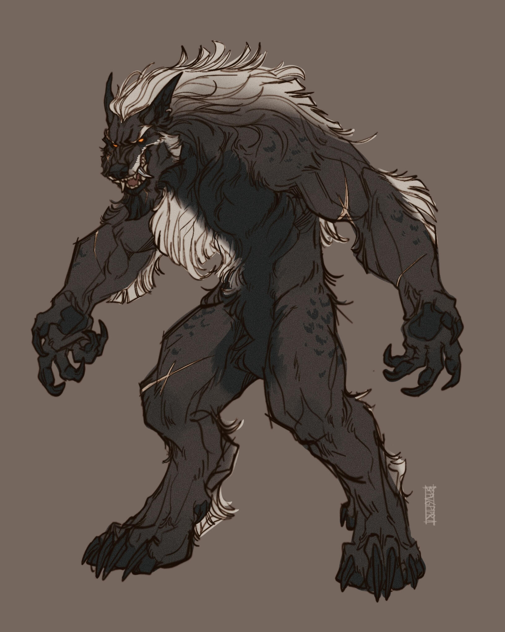 Worgen form - Art by me