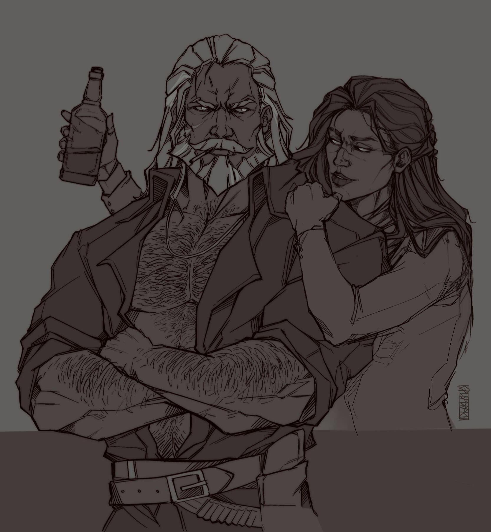 Marian & Brandy - Art by me